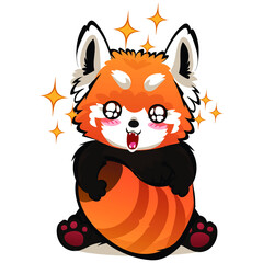 Red Panda Filled With Admiration