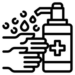 hygiene outline style icon