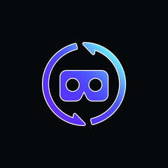 Ar Glasses blue gradient vector icon