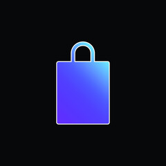 Bag blue gradient vector icon