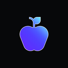 Apple blue gradient vector icon