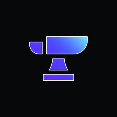 Anvil blue gradient vector icon