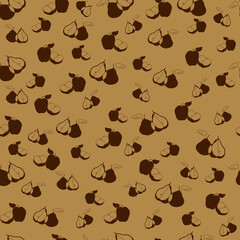 brown pears and apples