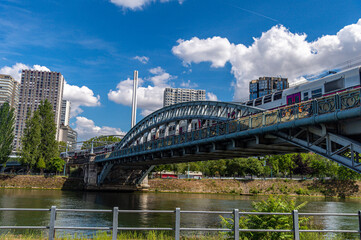 The Pont Neuf is the oldest standing bridge across the river Seine in Paris.