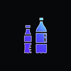 Bottles blue gradient vector icon