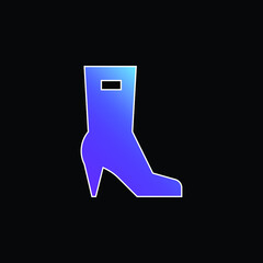 Boots blue gradient vector icon
