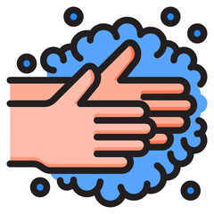 hygiene color line style icon