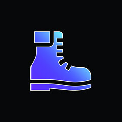 Boots blue gradient vector icon