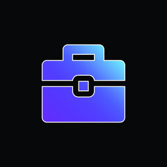 Briefcase blue gradient vector icon