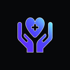 Blood Donation blue gradient vector icon