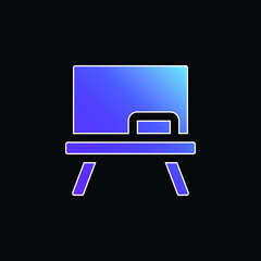 Blackboard blue gradient vector icon