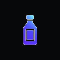 Bottle blue gradient vector icon