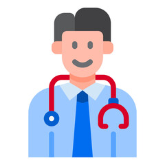 doctor flat style icon