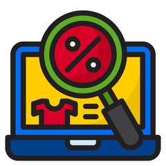 search color line style icon