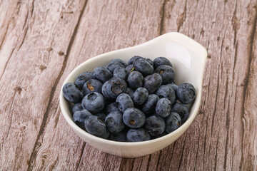 Ripe sweet tasty blueberries heap