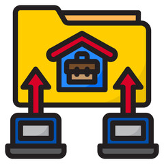 home color line style icon