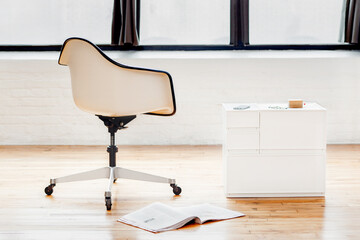 Mid century chair in bright loft