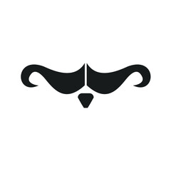 italy mustache icons symbol vector elements for infographic web
