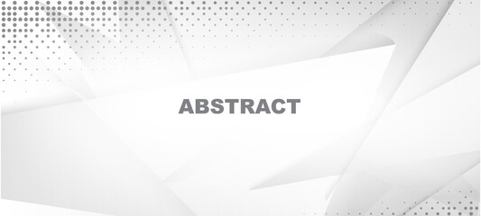 Fototapeta premium Halftone Dynamic Gray Vector Background. Modern Faded Banner.