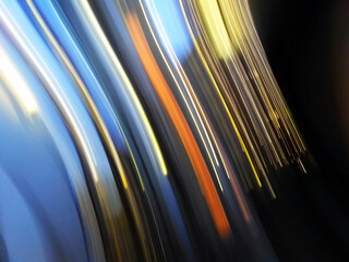 Long Exposure Lights painting with dark background