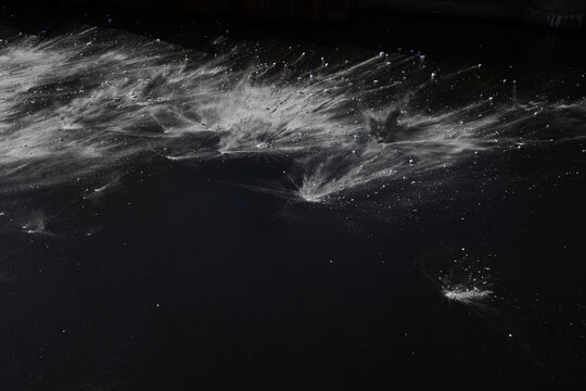 snow on ice

