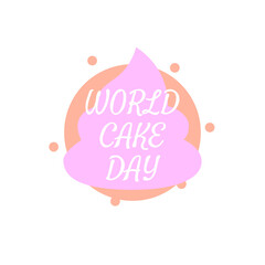 Abstract Round World Cake Day Black Background Vector Design Style For Poster Or Postcard Banner Cards