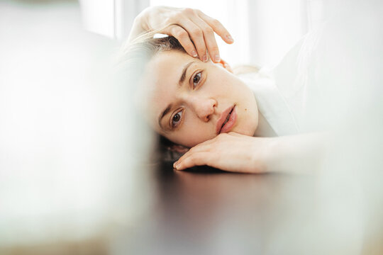 portrait of a beautiful young woman