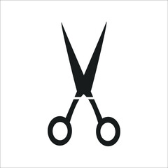 scissors icons symbol vector elements for infographic web