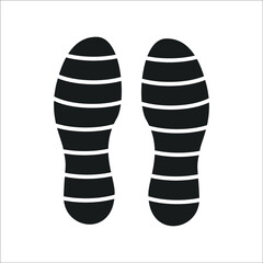 Shoes Footsteps icons symbol vector elements for infographic web