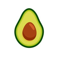 Avocado. Vector illustration for design.