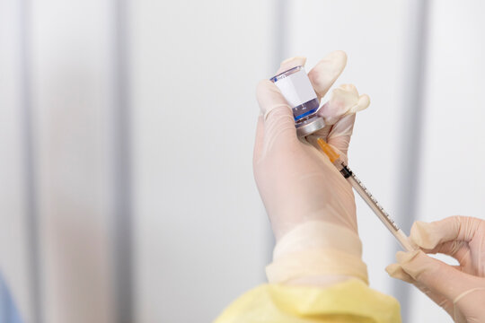 The covid-19 vaccine being prepared