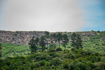 Fototapeta na wymiar green landscape in the mountain