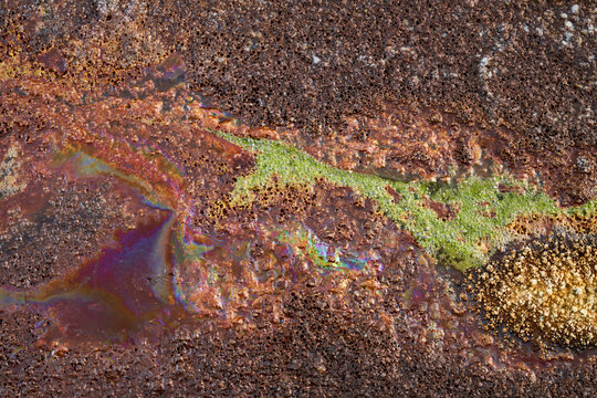 Abstract Natural Design Looking Like Martian Surface At Rio Tinto