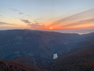 sunrise from the top of the canyon