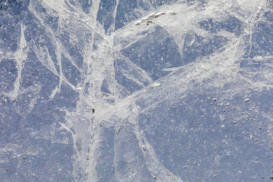 Fractured ice