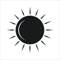 sun icons symbol vector elements for infographic web