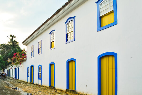 Picturesque colonial building in South America