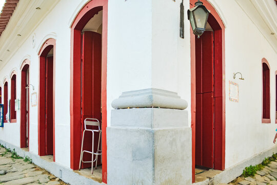 Corner with colonial architecture in Paraty