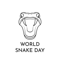 Abstract World Snake Day Holiday Background Vector Design Style Template For Invitation Greeting Card Poster Banner