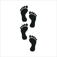 track footprint icons symbol vector elements for infographic web