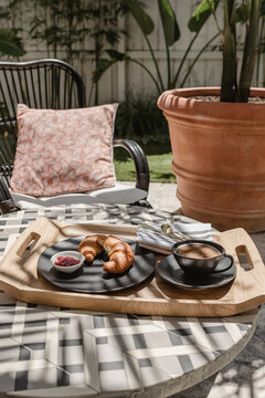 Morning tea outside