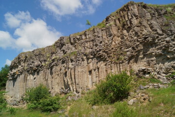 Fototapeta na wymiar Basalt columns of Racos, Brasov, Transylvania, Romania