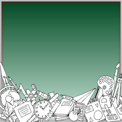 Frame school doodle