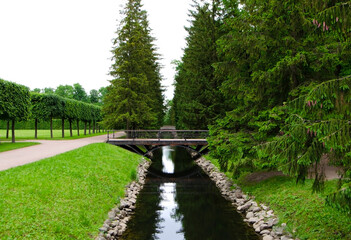 Catherine park in Pushkin (Tsarskoe Selo), Saint Petersburg, Russia