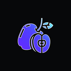 Apple blue gradient vector icon
