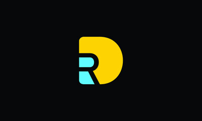 DR or RD D and R Creative and Modern Letter Logo Design, RD Logo design