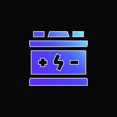 Battery blue gradient vector icon