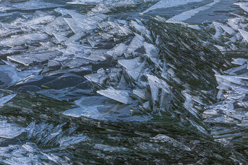 Close up of drifting ice on a lake © Chris