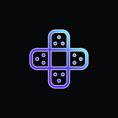 Bandage blue gradient vector icon
