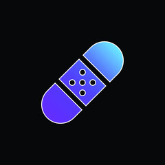 Band Aid blue gradient vector icon
